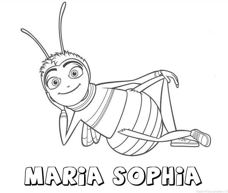Maria sophia bee movie kleurplaat